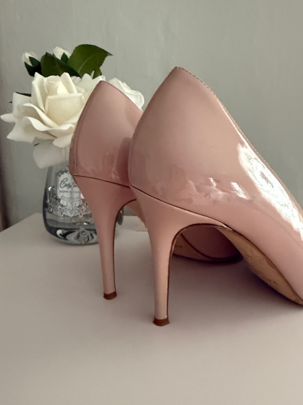 kate spade Pink Patent Pointed-Toe Heels with Bow Accent - Picture 3 of 4